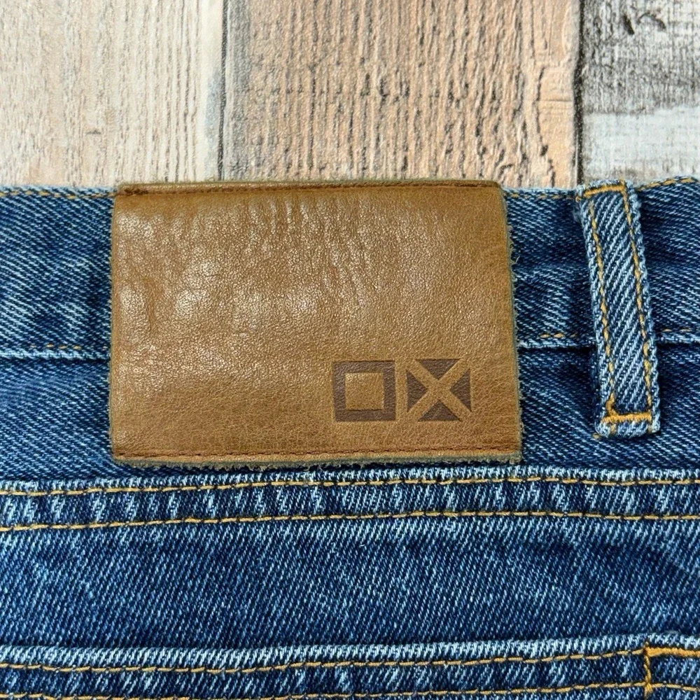 Peter Manning Men's Jeans 33x28* Blue Straight Fit Stretch Denim Pants Classic